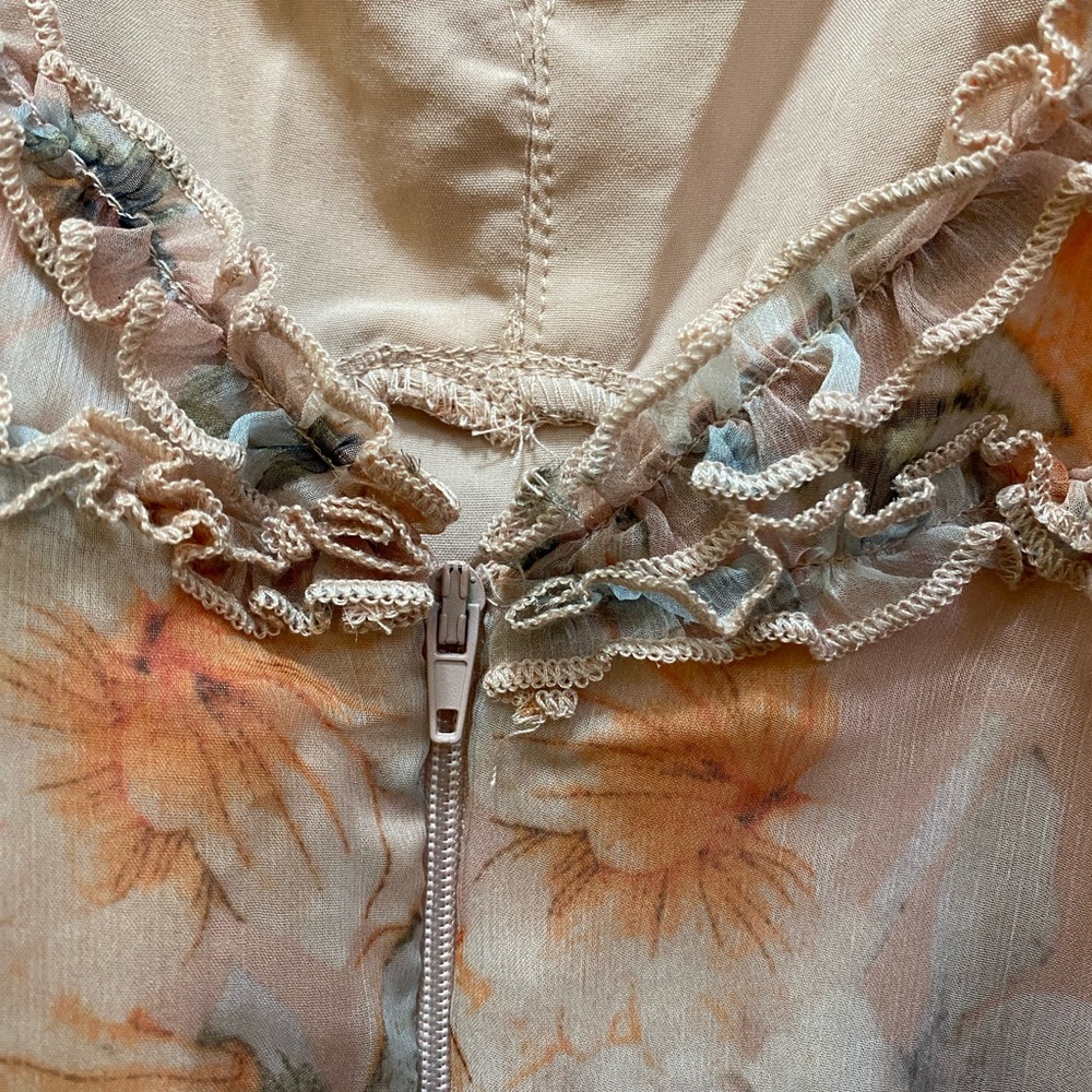 NWT WINDSOR M Peach Dress Floral - Picture 11 of 11